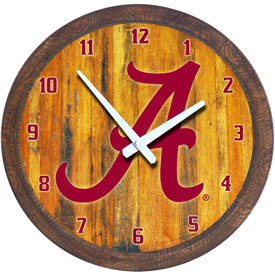 Alabama Crimson Tide: "Faux" Barrel Top Wall Clock, NCALCT-560-01