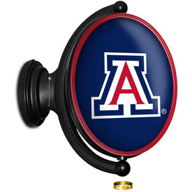 Arizona Wildcats: Original Oval Illuminated Rotating Wall Sign, FNB-NCARIZ-125-01A
