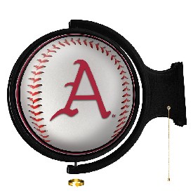 Arkansas Razorbacks: Baseball - Round Rotating Lighted Wall Sign, NCARKR-115-31