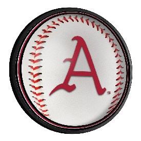 Arkansas Razorbacks: Baseball - Slimline Lighted Wall Sign, NCARKR-130-31