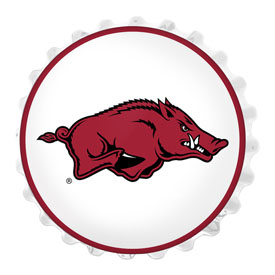 Arkansas Razonbacks: Bottle Cap Wall Light, NCARKR-215-01