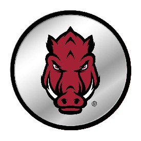 Arkansas Razorbacks: Tusk Stare - Modern Disc Mirrored Wall Sign, FNB-NCARKR-235-02A Arkansas Razorbacks: Tusk Stare - Modern Disc Mirrored Wall Sign, FNB-NCARKR-235-02A