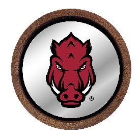 Arkansas Razorbacks: Tusk Stare - Barrel Top Mirrored Wall Sign, FNB-NCARKR-245-02A Arkansas Razorbacks: Tusk Stare - Barrel Top Mirrored Wall Sign, FNB-NCARKR-245-02A