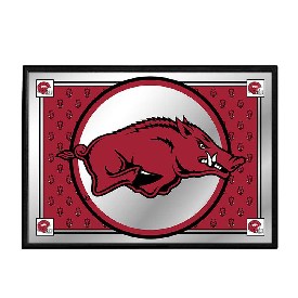 Arkansas Razorbacks: Mascot, Team Spirit Framed Mirrored Wall Sign, FNB-NCARKR-265-02A Arkansas Razorbacks: Mascot, Team Spirit Framed Mirrored Wall Sign, FNB-NCARKR-265-02A