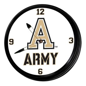Army USMA Black Knights 19" LED Team Spirit Clock, FNB-NCARMY-550 Army USMA Black Knights 19" LED Team Spirit Clock, FNB-NCARMY-550
