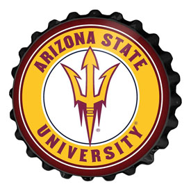Arizona State Sun Devils: Bottle Cap Wall Sign, FNB-NCAZST-210-01A Arizona State Sun Devils: Bottle Cap Wall Sign, FNB-NCAZST-210-01A