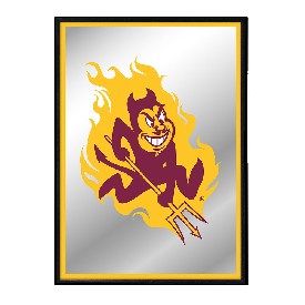 Arizona State Sun Devils: Mascot - Framed Mirrored Wall Sign, FNB-NCAZST-275-01A Arizona State Sun Devils: Mascot - Framed Mirrored Wall Sign, FNB-NCAZST-275-01A