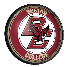 Boston College Eagles: Round Slimline Lighted Wall Sign, NCBCEA-130-01