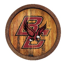 Boston College Eagles: Weathered "Faux" Barrel Top Sign, NCBCEA-240-03