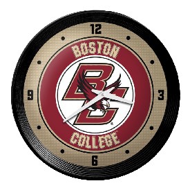 Boston College Eagles: Ribbed Frame Wall Clock, NCBCEA-530-01