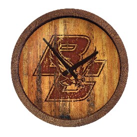 Boston College Eagles: Branded "Faux" Barrel Top Wall Clock, NCBCEA-560-02