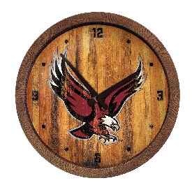 Boston College Eagles: Eagle - Weathered "Faux" Barrel Top Wall Clock, NCBCEA-560-06