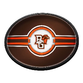 Bowling Green Falcons: Oval Slimline Lighted Wall Sign, NCBGST-140-01