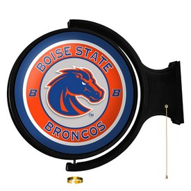 BSU - Boise State Broncos Rotating Illuminated Team Spirit Wall Sign-Round, FNB-NCBOIS-115 BSU - Boise State Broncos Rotating Illuminated Team Spirit Wall Sign-Round, FNB-NCBOIS-115