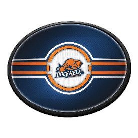 Bucknell Bisons: Oval Slimline Lighted Wall Sign, NCBUCK-140-01