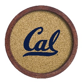 Cal Golden Bears: Cal - "Faux" Barrel Framed Cork Board, NCCALB-632-01