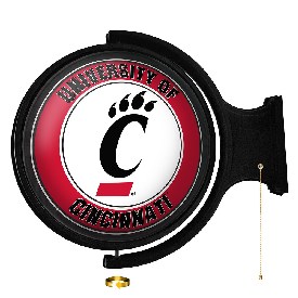 Cincinnati Bearcats: Original Round Rotating Lighted Wall Sign, NCCINC-115-01
