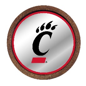 Cincinnati Bearcats: Logo - Mirrored Barrel Top Mirrored Wall Sign, NCCINC-245-01