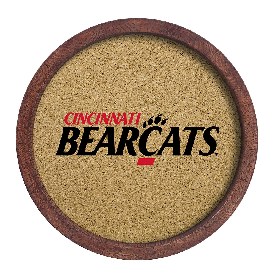 Cincinnati Bearcats: "Faux" Barrel Framed Cork Board, FNB-NCCINC-632-02A Cincinnati Bearcats: "Faux" Barrel Framed Cork Board, FNB-NCCINC-632-02A