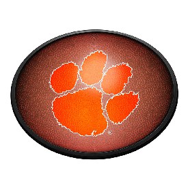 Clemson Tigers: Pigskin - Oval Slimline Lighted Wall Sign, NCCLEM-140-21