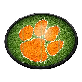 Clemson Tigers: On the 50 - Oval Slimline Lighted Wall Sign, NCCLEM-140-22