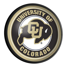 Colorado Buffaloes: Round Slimline Lighted Wall Sign, NCCOBF-130-01