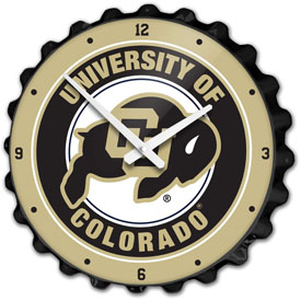 Colorado Buffaloes: Bottle Cap Wall Clock, FNB-NCCOBF-540-01A Colorado Buffaloes: Bottle Cap Wall Clock, FNB-NCCOBF-540-01A