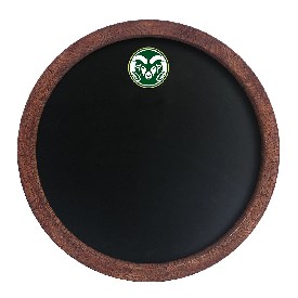 Colorado State Rams: Chalkboard "Faux" Barrel Top Sign, NCCOST-630-01