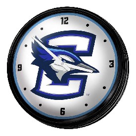 Creighton Bluejays: Retro Lighted Wall Clock, NCCREI-550-01