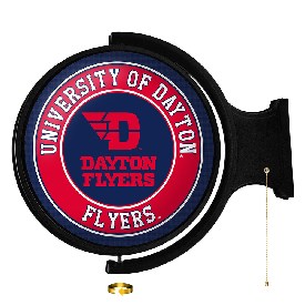 Dayton Flyers: Flyers - Original Round Rotating Lighted Wall Sign, NCDAYT-115-02
