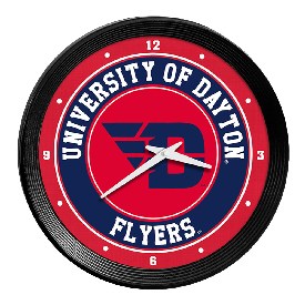 Dayton Flyers: Ribbed Frame Wall Clock, NCDAYT-530-01