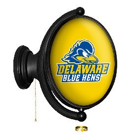 Delaware Blue Hens: Logo - Original Oval Rotating Lighted Wall Sign, FNB-NCDELA-125-02A