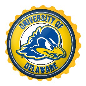 Delaware Blue Hens: Bottle Cap Wall Sign, FNB-NCDELA-210-01A