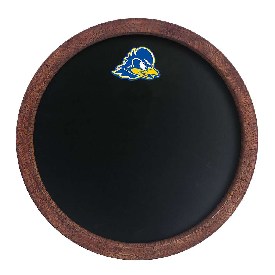 Delaware Blue Hens: Chalk "Faux" Barrel Top Sign, NCDELA-630-01