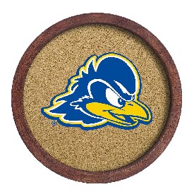 Delaware Blue Hens: "Faux" Barrel Top Cork Note Board, FNB-NCDELA-632-01A Delaware Blue Hens: "Faux" Barrel Top Cork Note Board, FNB-NCDELA-632-01A
