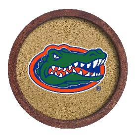 Florida Gators: "Faux" Barrel Framed Cork Board, FNB-NCFLGT-632-01A Florida Gators: "Faux" Barrel Framed Cork Board, FNB-NCFLGT-632-01A