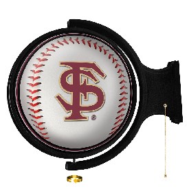 Florida State Seminoles: Baseball - Round Rotating Lighted Wall Sign, NCFSSM-115-31