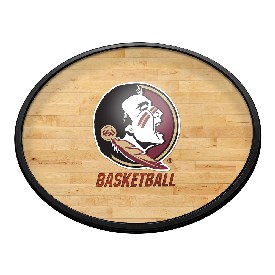 Florida State Seminoles: Hardwood - Oval Slimline Lighted Wall Sign, NCFSSM-140-12