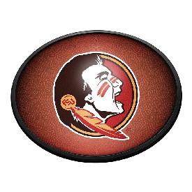 Florida State Seminoles: Pigskin - Oval Slimline Lighted Wall Sign, NCFSSM-140-21