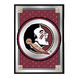 Florida State Seminoles: Team Spirit, Logo - Framed Mirrored Wall Sign, NCFSSM-275-02 Florida State Seminoles: Team Spirit, Logo - Framed Mirrored Wall Sign, NCFSSM-275-02