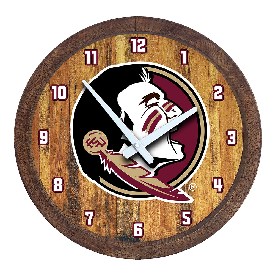 Florida State Seminoles: "Faux" Barrel Top Wall Clock, NCFSSM-560-01