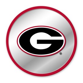 Georgia Bulldogs: Modern Disc Mirrored Wall Sign; AGS-NCGEOR-235-01A