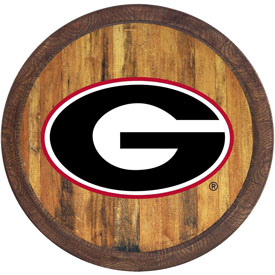 Georgia Bulldogs: "Faux" Barrel Top Sign, NCGEOR-240-01