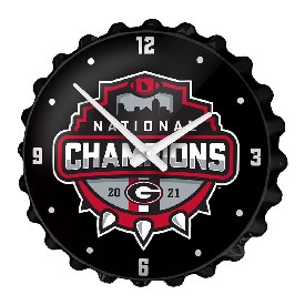 Georgia Bulldogs: National Champions - Bottle Cap Wall Clock, FNB-NCGEOR-540-99A Georgia Bulldogs: National Champions - Bottle Cap Wall Clock, FNB-NCGEOR-540-99A