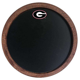 Georgia Bulldogs: Chalkboard "Faux" Barrel Top Sign, NCGEOR-630-01