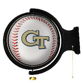 Georgia Tech Yellow Jackets: Baseball - Round Rotating Lighted Wall Sign, NCGTYJ-115-31