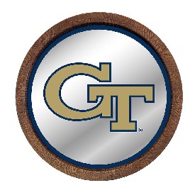 Georgia Tech Yellow Jackets: Mirrored Barrel Top Mirrored Wall Sign, NCGTYJ-245-01