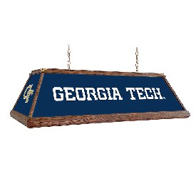 Georgia Tech Yellow Jackets: Premium Wood Pool Table Light, NCGTYJ-330-01