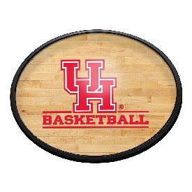 Houston Cougars: Hardwood - Oval Slimline Lighted Wall Sign, NCHOUS-140-12