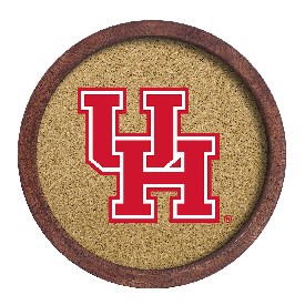 Houston Cougars: "Faux" Barrel Framed Cork Board, FNB-NCHOUS-632-01A Houston Cougars: "Faux" Barrel Framed Cork Board, FNB-NCHOUS-632-01A
